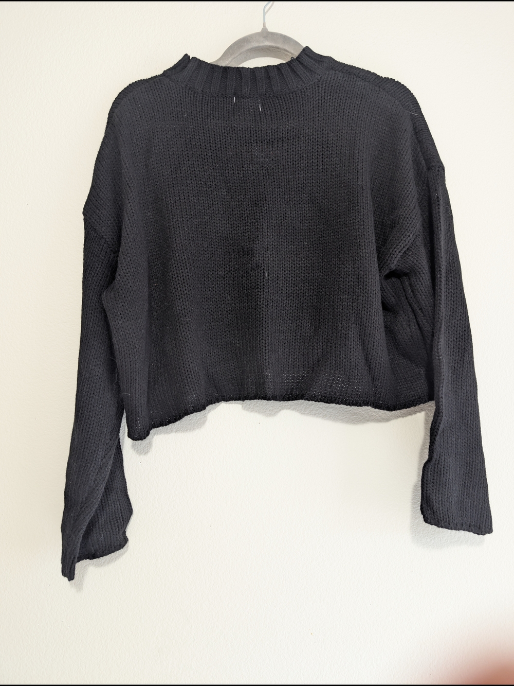 Rue21 Black Knit Sweater with Red Mushroom Motif Size Small - Picture 4 of 5